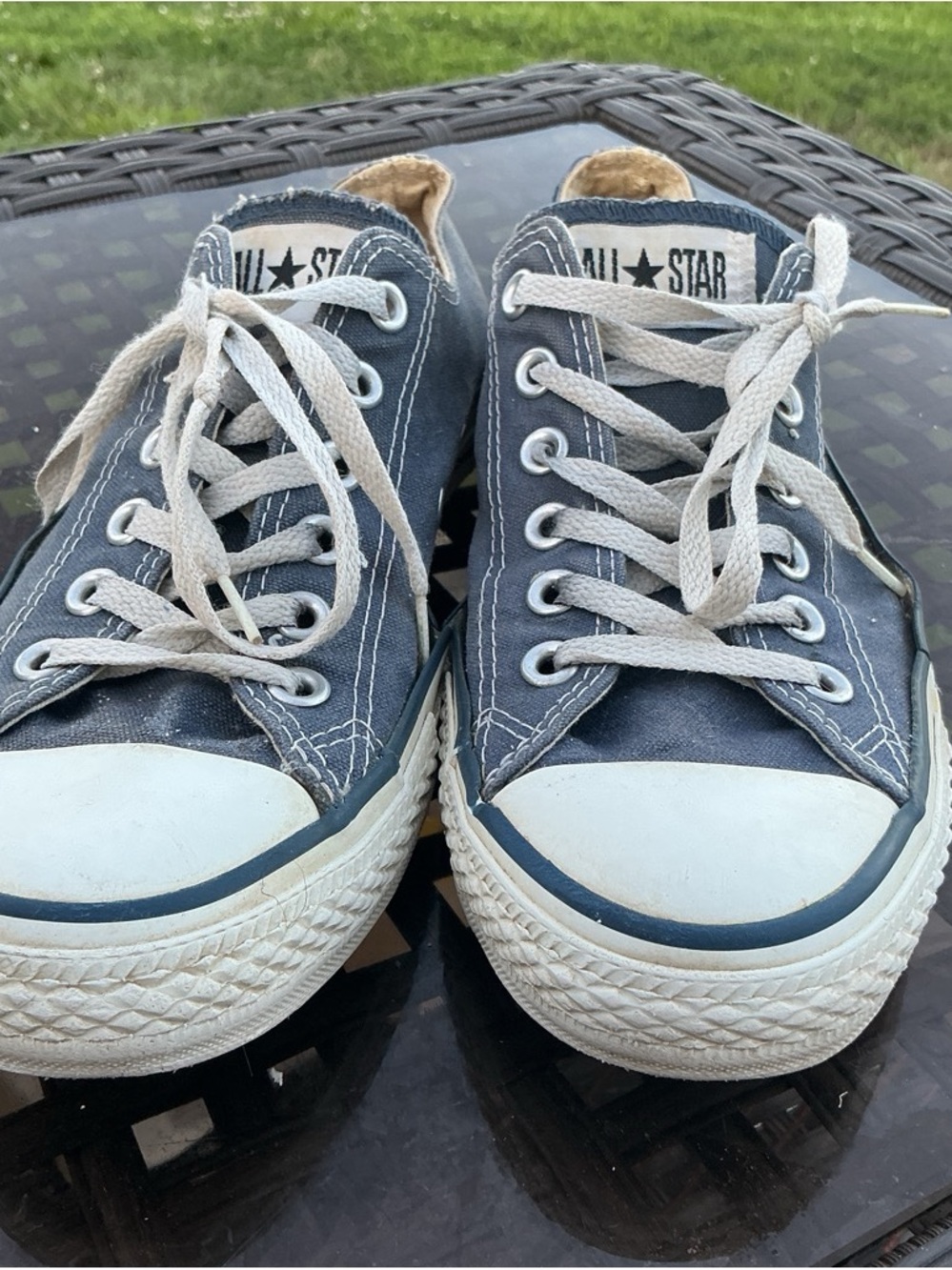 Converse Kids Low-Top Canvas Sneakers in Blue